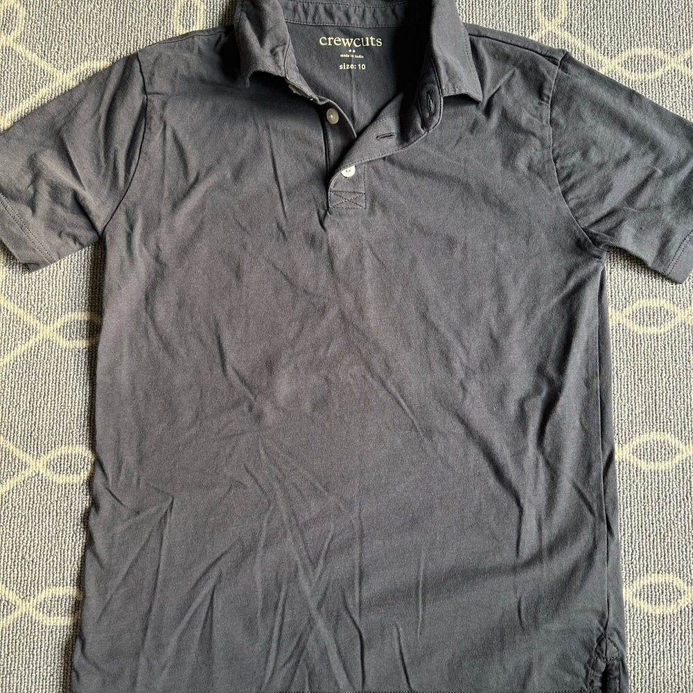 Crewcuts Gray Polo Shirt Classic Style